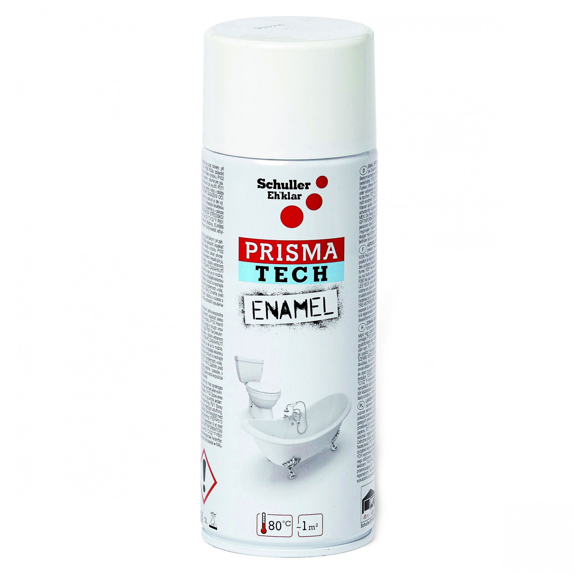 Schuller PRISMA TECH ENAMEL zománc javító spray, fehér, 400 ml termék fő termékképe