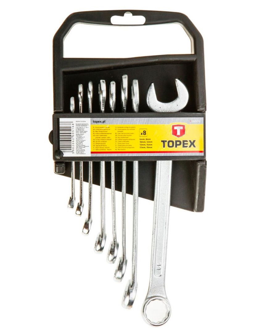 Topex 35D374 csillag-villáskulcs készlet, 8 részes termék fő termékképe