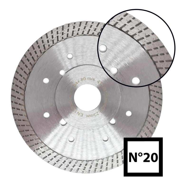 Abraboro 125 x 22.23 mm No.20 gyémánttárcsa termék fő termékképe