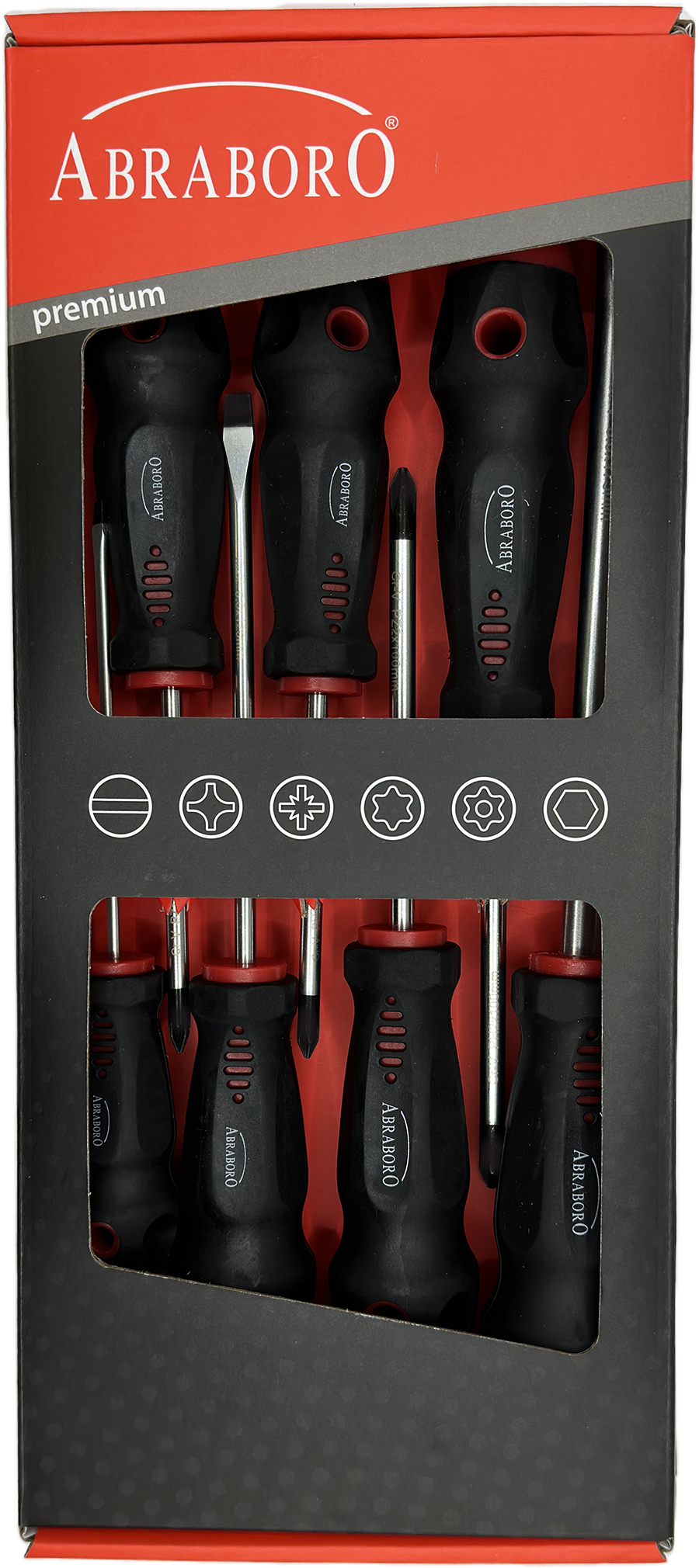 Abraboro T1 Black line csavarhúzó készlet, 7 részes termék fő termékképe