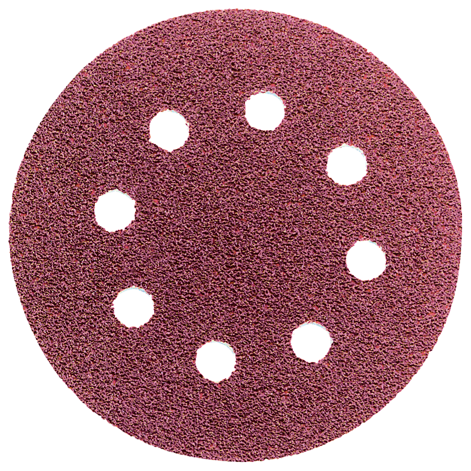 Abraboro 125 mm kör alakú csiszolópapír 8 lyukkal, 80-as szemcseméret, 50 db/csomag termék fő termékképe