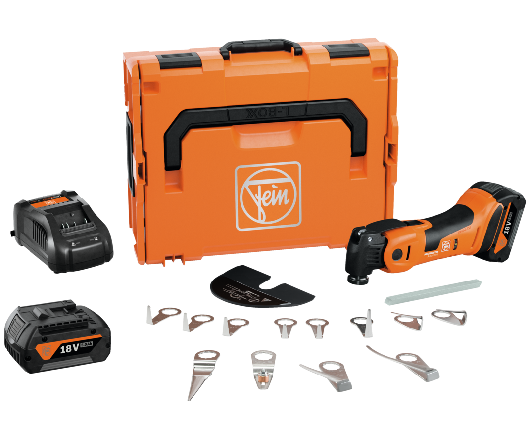 Fein MultiMaster AMM 700 1.7 Q Autoglas AS akkus oszcilláló kéziszerszám szett (2 x 5.0 Ah Li-ion akkuval, L-BOXX-ban) termék fő termékképe