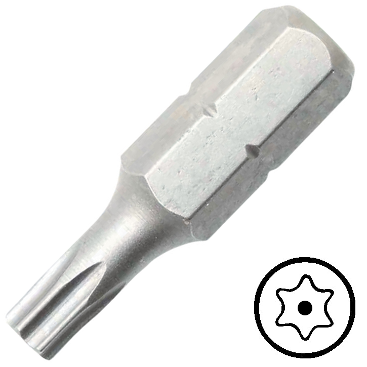 KENNEDY TX8 furatos Torx csavarbehajtó bit 1/4" hatszög illesztéssel, 25 mm termék fő termékképe