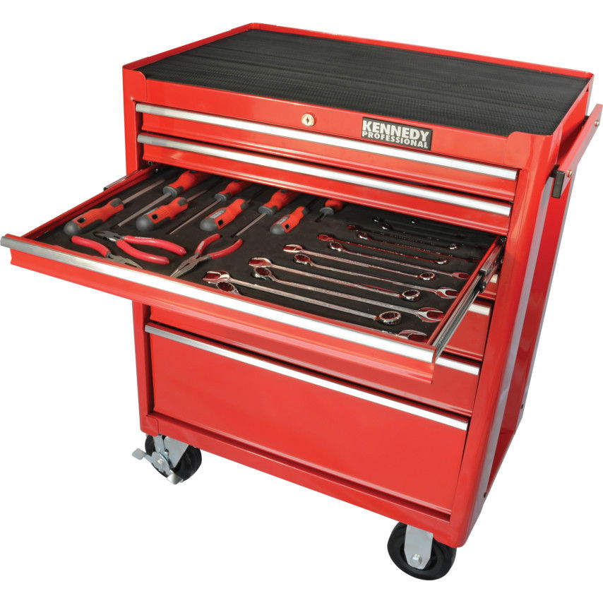 KENNEDY Classic görgős szerszámosszekrény + betétes szerszámkészlet, 25 részes termék fő termékképe