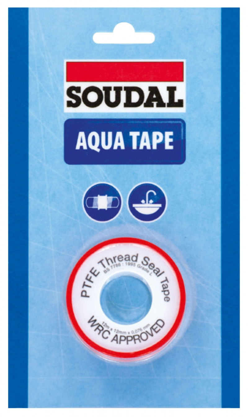 Soudal Aqua Tape teflonszalag, 12mm x 12m x 0.1mm termék fő termékképe