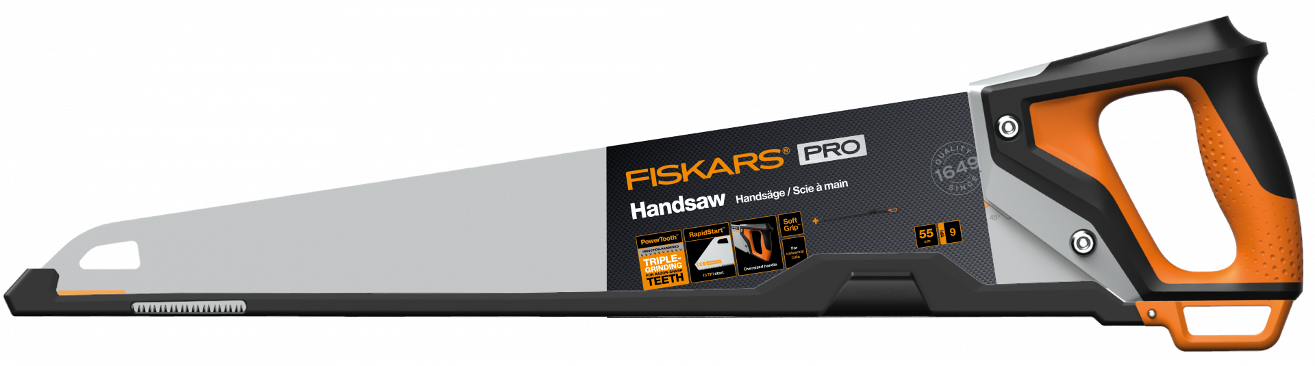 Fiskars Pro PowerTooth™ kézifűrész, 550 mm, 9TPI termék fő termékképe