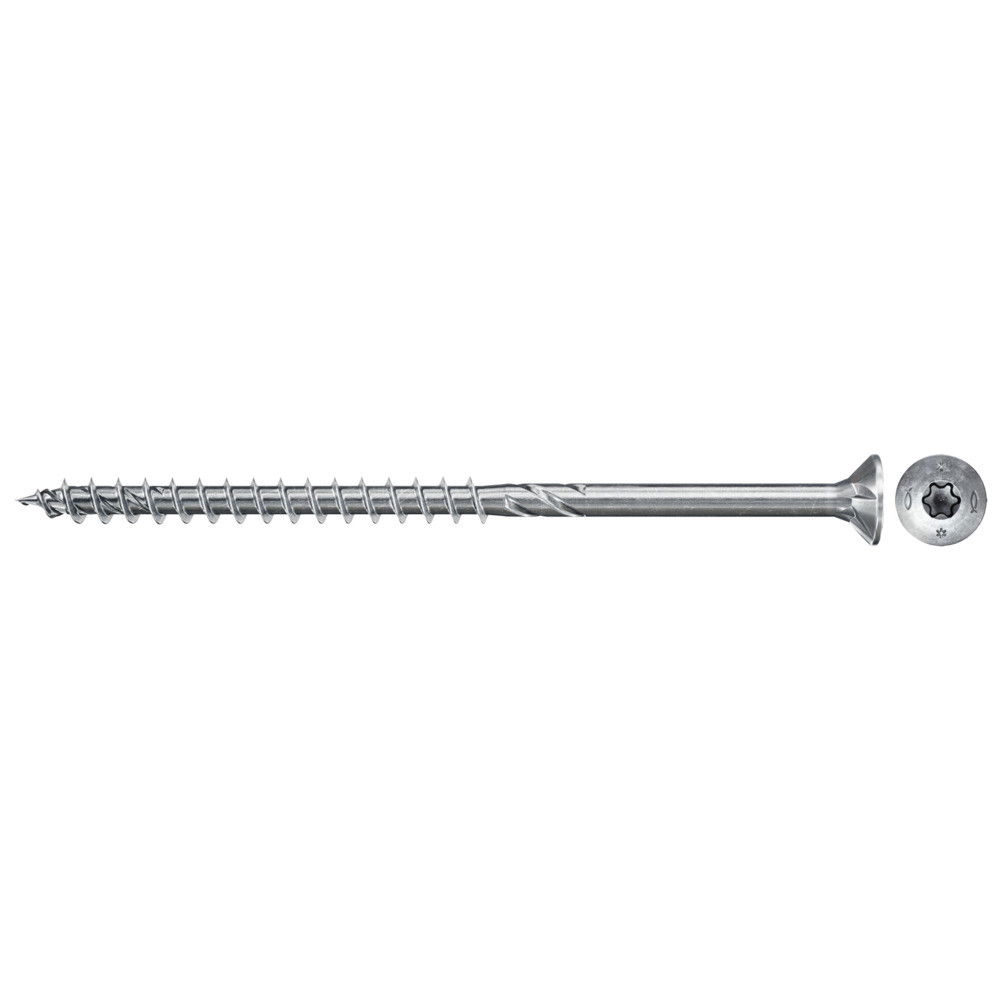 Fischer FPF II CTP 6.0 x 120 BC 100 süllyesztett fejű, kékre horganyzott forgácslapcsavar részmenettel, TX behajtással, 100 db/csomag termék fő termékképe