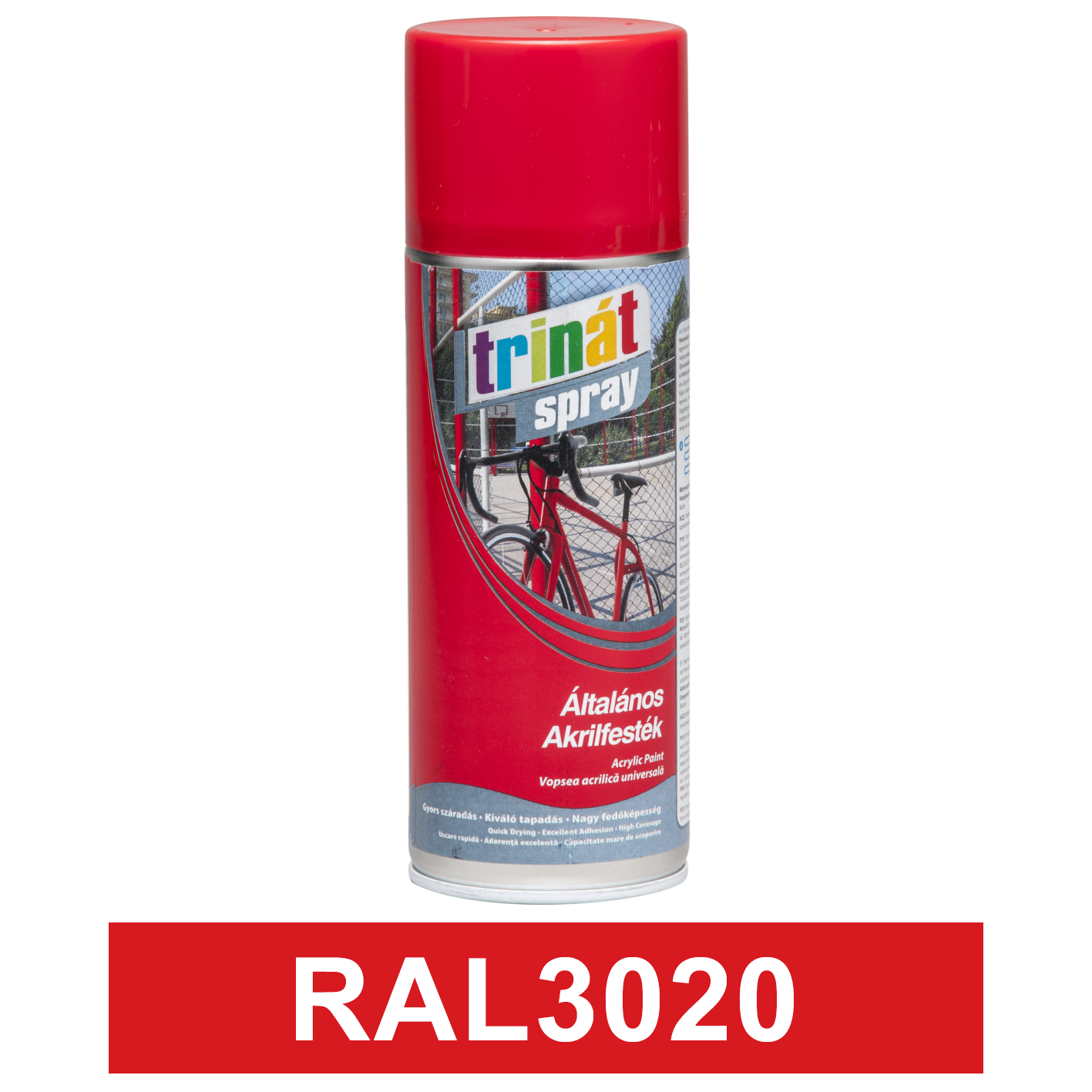 Trinát Általános akrilfesték spray, RAL3020, 400 ml termék fő termékképe